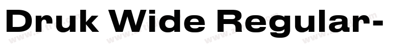 Druk Wide Regular字体转换 Druk Wide Regular字体转换